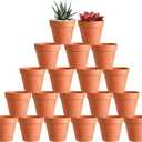 KOAMLY 3 inch Plant Nursery pots Number of Items in a 20 Pack, with Drain, Succulent Seedling Planter, use with Indoor, windowsill, Terra Cotta red Flower pots Wedding Decoration Best Gift for Aunts