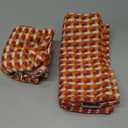MIULEE Pack of 2 Outdoor Throw Pillow Covers Decorative Farmhouse Square Waterproof Pillows for Tent Patio Garden Balcony Sofa, 18x18 Inch Orange