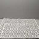 Bathroom Rugs 100% Cotton (Set of 2)  Absorbent Turkish Bath Mat Sets  Washable Rug for Floor & Tub  NonSlip Bath Mats for Bathroom  Quick Dry Mat  16x24 and 20x32  Grey