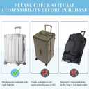 Yotako Clear PVC Suitcase Cover Tough Protector, 30 Inch Luggage Covers for Wheeled Suitcase 30"