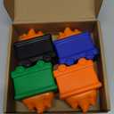 Shappy 4 Pcs Dumpster Stress Relief Balls Dumpster Anxiety Relief Gift PU Stress Balls for Adults Therapy Fidget Appreciation Gifts for Office Coworker(Bright Colors,Simple Style)