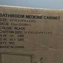 Buruis 20 x 28 Inch Framed Medicine Cabinet Mirror, Recessed/Wall Mounted