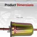 Fuel Filter FG-1114 Compatible with Ford E-150 E-250 E-350 E-450 2000-2008 Crown Victoria 1998-2011 Replacement for Mercury Lincoln Town Car, Replaces FG986B