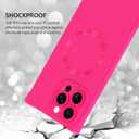 SAKUULO Magnetic for iPhone 14 Pro Max Case, Compatible with Magsafe, Full Camera Protection Silicone Shockproof Protective Slim Phone Cover for Women Girls for iPhone 14 Pro Max 6.7inch, Hot Pink