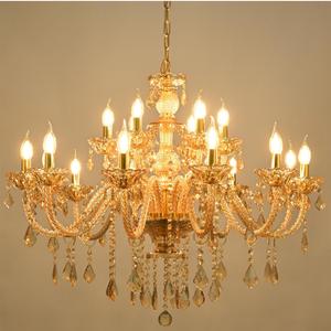18-Light Crystal Chandeliers Luxurious K9 Crystal Candle Pendant Lamp Ceiling Lighting for Dining Living Room Bedroom Hallway Entry (18 Lights), D35.4inch X H31.5inch