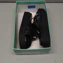 Mia Girl Leather Sandals, Black, Size 7.5