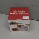 NEW Professional Apple Slicer and Corer 6.42in- Stainless Steel Apple Cutter with 16 Slices, Heavy Duty Design for Large Apples, Thin Slices, Compatible with Pears and Other Fruits（Red)