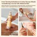 Forest Rose & Evergreen Warming Aromatherapy Massage Lotion for Skin & Body Hydrating Lotion-Oil Blend for Hand & Tool Massage, 3.4 fl oz / 100 ml