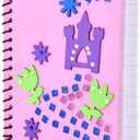 Jewelkeeper DIY Journal Kit - Diary Gifts for Teenage Girls - Journal for Girls Ages 8-12 - Journaling Kit - Spiral Journal, Stickers, Glue, and Gemstones - Set of 4-6.1 x 4.7 inch