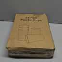 24 Pcs Unbreakable Plastic Cups Set, 20 oz Reusable Plastic Cups, Stackable Water Tumblers, Drinking Cup for Kitchen, Outdoor, BPA-free, Dishwasher Refrigerator and Microwave Safe (20 oz, 6 Colors) (6-Gray Multicolor)