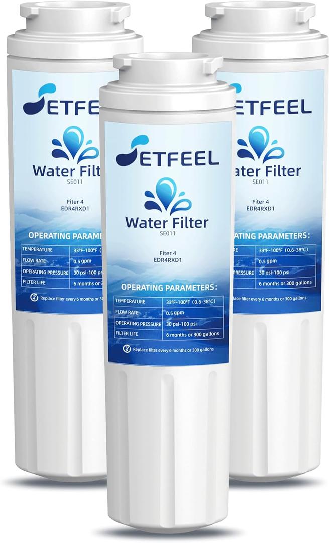 WRF555SDFZ FMM-2 WRF535SWHZ WRX735SDHZ WRMF3636RZ WRX735SDBM WRF555SDHV WRFF3436RZ WRF535SWHV Refrigerator Water Filter For Whirlpool, Fit Maytag Mfi2570fez Msd2651heb Replacement 3PK