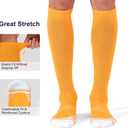 FITRELL 2/3 Pack Baseball Soccer Softball Socks for Kids Youth Men & Women Over-the-Calf Knee High Socks (Multiple Colors) (Gold, S)