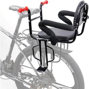 Kid's Bike seat,Child Seat for Adult Bike, Rear Back Seat for Kids Back Mount, Seat for Kids Over 50 lbs, Rear Frame Mounted Baby Bike Seats Kids Safety