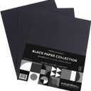 Premium Kraft Paper - Black Collection, 8.5 x 11, Pack of 100 by Ecological Fibers
