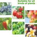 6-Pack 3.3ft x 2.3ft Drawstring Fruit Protection Bags and Garden Netting Covers, Ideal for Tomato Barrier, Vegetable and Flower Plants