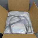 Reusable Grocery Bag on Wheels, Rolling Shopping Bags with Wheels and Handle, Folding Rolling Tote Trolley, 3 Pockets and Zipper Cover, Carries Up to 46 LBS (Medium, Phantom White)