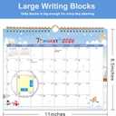 2026 Wall Calendar 18-Month Planner from January 2026 to June 2027, Stylish Monthly Planner for Home & Office Use