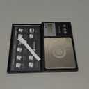 UNIWEIGH Digital Pocket Gram Scale 200g/0.01g Accuracy, Small Scales Grams Ounces with 6 Units,Jewelry Scale,Coin Scale with 50g Weights for Food/Coins/Gold/Powder,LCD Display,Tare Function