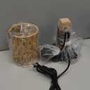 Rustic Wall Sconces Fixtures with Plug in Cord, Set of Two Indoor Vintage Rattan Wall Light Industrial Lamp Fixture Farmhouse Metal Sconces Light for Bedroom Bedside Living Room (2 PACK)