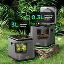 GoveeLife Smart Electric Composter for Kitchen, 3L Compost Bin Indoor with App & Voice Control, Auto-Cleaning, 3 Modes, Turn Food Waste to Fertilizer for Garden, Food Waste Compost Machine