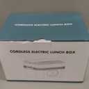 1.5L Cordless Electric Lunch Box, Rechargeable 18000mAh Battery Powered Portable Food Warmer, Auto Temperature Control, Self Heating Portable Lunch Box