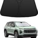 Windshield Sun Shade Custom Fit for 2024 2025 2026 Chevy Equinox EV Accessories Foldable Sunshade Sun Blocker Protect Car from Sun Rays & Heat Damage Keep Car Cooler
