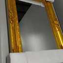 Antique Gold Mirror for Wall Decor, 28" x 20" Gold Vintage Baroque Mirrors with Ornate Frame, Traditional Antique Living Room Mirror, Horizontal/Vertical