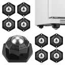 Hex Self Adhesive Caster Wheels 8PCS, Heavy Duty Furniture Movers | Move Heavy Items 38lbs Wheel 360 Swivel No Tools Peel Stick