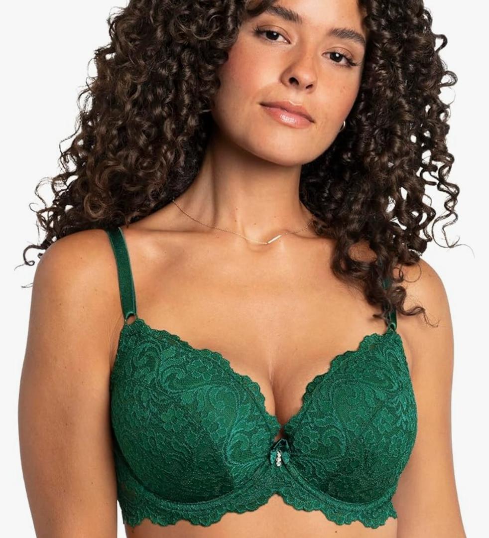 Smart & Sexy Women's Signature Lace Push-up Bra - Perfect for Seeking Effortless Style and Comfort 34D