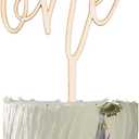 One Cake Topper for Smash Cake, One Year Wood Sign Cake Decorations, First Anniversary Smash Cake Topper Birthday Party Supplies