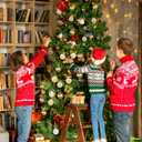 FestiveBliss 25 Pcs Christmas Ball Ornaments for Xmas Christmas Tree, Shatterproof Hanging Ball for Party Outdoor Decorations, DIY Craft Creations and Office Celebrations (Champagne White, 2.36")