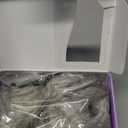 KooKaStyle Invisible Wire Hair Extensions with Transparent Wire Headband Adjustable Size 4 Secure Clips Silver Grey Blonde Long Wavy Hairpiece for Women (20 Inch)