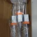 Locks with Keys, WULALACK 2 inch Wide Laminated Steel Keyed Padlock with Adjustable Shackle, Long Padlocks with Same Key,3 Pack