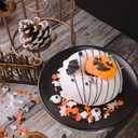 2 x Halloween Sprinkles for Decorating Edible, Mix with Candy Eyes, Pumpkin, Ghost, Bat and Orange Black Jimmies, 4.6oz for Cake, Cupcake, Icecream Halloween Toppers