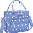 MIYCOO Lunch Bag Lunch Box Women - Leakproof Insulated Lunch Cooler Bag for Women - Large Lunch Tote Bags Adults, Blue Pentagram