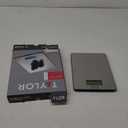 Taylor 11lb Stainless Steel Digital Kitchen Scale, Ultra-Thin, Silver
