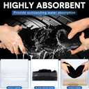 2 Pack Car Drying Towel 1200GSM Microfiber Drying Towels for Autos Trucks 36" x 24" and 16" x 16" Twisted-Loop Microfiber Cleaning Cloth with Car Wash Mitt and Detailing Brush Wash Kits