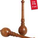 KNK GADA Fitness BAR Indian Club Hanuman MACE Shoulder Equipment MEEL Karla KATAI Fitness Durable Wooden Equipment (3 - 4 Kg, Assorted)