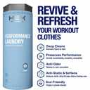 HEX Performance Laundry Detergent, Crisp Scent, 100 Loads (50ld Pack of 2) Concentrated Activewear Detergent for Odor Removal, Sweat & Residue, HE Compatible, Eco-Friendly, Biodegradable Formula
