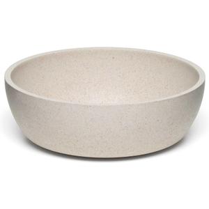 Loving Pets - Dolce Bamboo - Eco-Friendly Pet Bowls & Dishes for Dog, Cats, Puppy Food and Water Bowl -Sustainable and Dishwasher Safe, Made with Real Bamboo (Small, Oat-Beige)