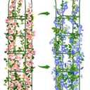 Trellis for Climbing Plants Outdoor, 6FT Garden Obelisk Rustproof PE Coated Metal Potted Plant Climbing Support, Thickened Tube Plant Tower Trellis for Clematis Vine Support Indoor (1 Pack)