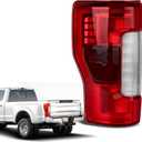 LED Tail Lights Compatible With 2017 2018 2019 Ford F250 F350 Super Duty with Blind Spot Replace FO2800262 KC3Z13405B (LED w/Blind Spot, Left Driver Side)