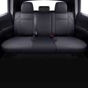 LUCKYMAN CLUB Tacoma Custom Fit Seat Covers for 2024 2025 Tacoma Crew Cab with Faux Leather (Black)