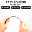 The Stop Shop 15 Ft Roll of 3/16" (.028" Wall) Copper/Cupronickel Brake Line Tubing with fittings & union