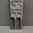 SpaceAid WrapNeat 2 in 1 Wrap Organizer with Cutter and Labels, Plastic Wrap, Aluminum Foil and Wax Bamboo Dispenser for Kitchen Storage Organization Holder for 12" Roll (Gray) (2-Slot, 3"Tall)