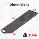 GASLAND 2-in-1 Reversible Cast Iron Grill/Griddle for Gas Stovetop with Comfortable Handles, Non-Rust Coating, Black, 1-Piece