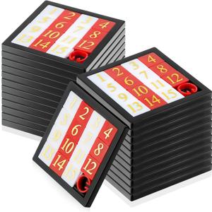 24 Pcs 15 Slide Puzzles for Kids Number Slide Puzzle Set - Brain Teaser and IQ Educational Toy for Teens, 2.6 x 2.6 Inches, Ideal for Teacher Rewards, and Learning Toys Great Party Favors