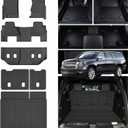 Floor Mats for 2015-2020 Chevy Chevrolet Suburban/GMC Yukon XL 7 Seats (Not for Yukon) (2nd Row Bucket Seats) & Cargo Mat & Backrest Mat,TPE All Weather Protection Full Set Accessories