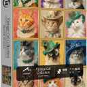 Cat Puzzles for Adults 1000 Pieces, Vintage Kitten Animals Jigsaw Puzzle, Kitty Retro Challenge Puzzle Collage for Cat Lovers