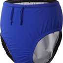 Adult Reusable Swim Diapers Special Needs Swimwear for Incontinence Cloth Diaper Covers Waterproof,Leakproof, Unisex (Blue, M)